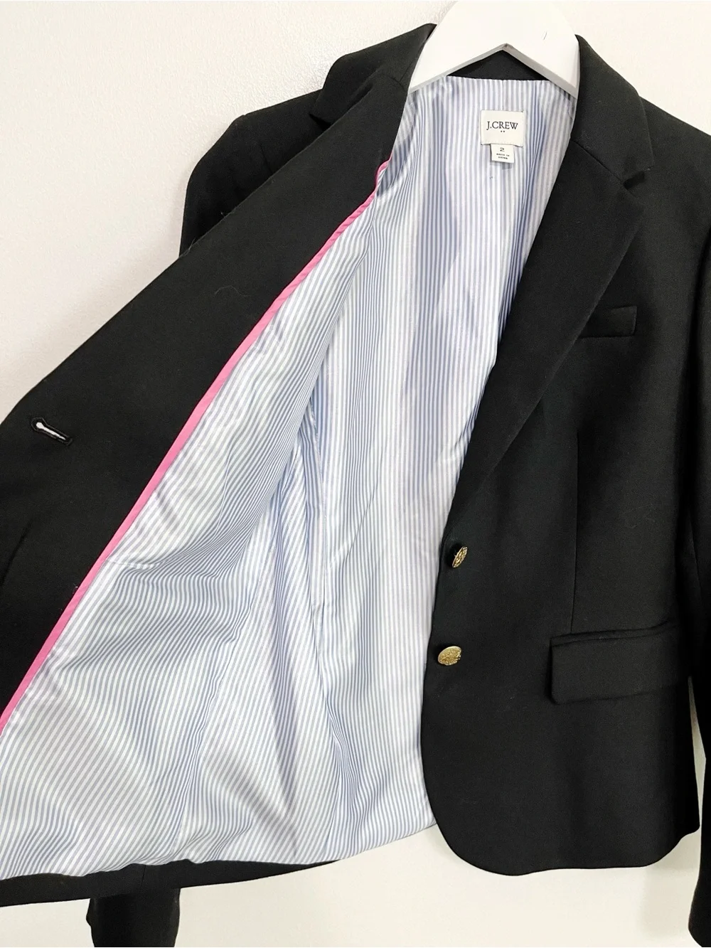 J. Crew Schoolboy Blazer Tailored in Black Size 2